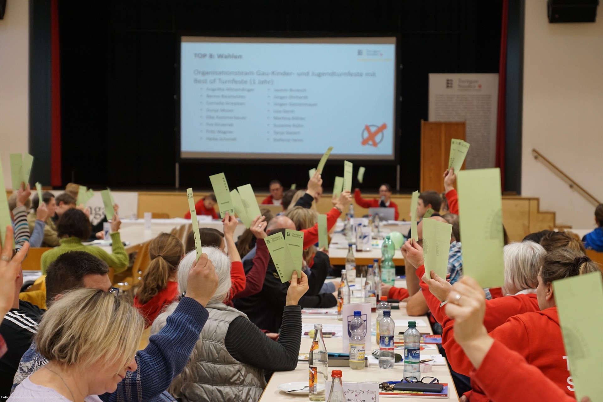 Abstimmung beim Gaujugendturntag Abstimmung beim Gaujugendturntag